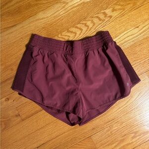 Women's Burgundy Athletic Shorts